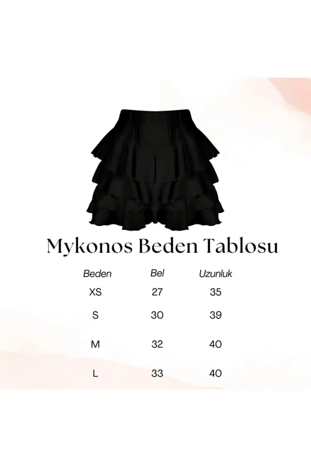 Mykonos Beyaz Etek